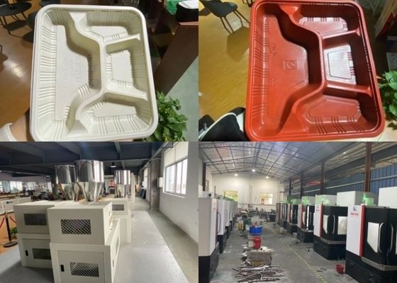 Волдырь Pvc формируя производственную линию Tableware машины Biodegradable